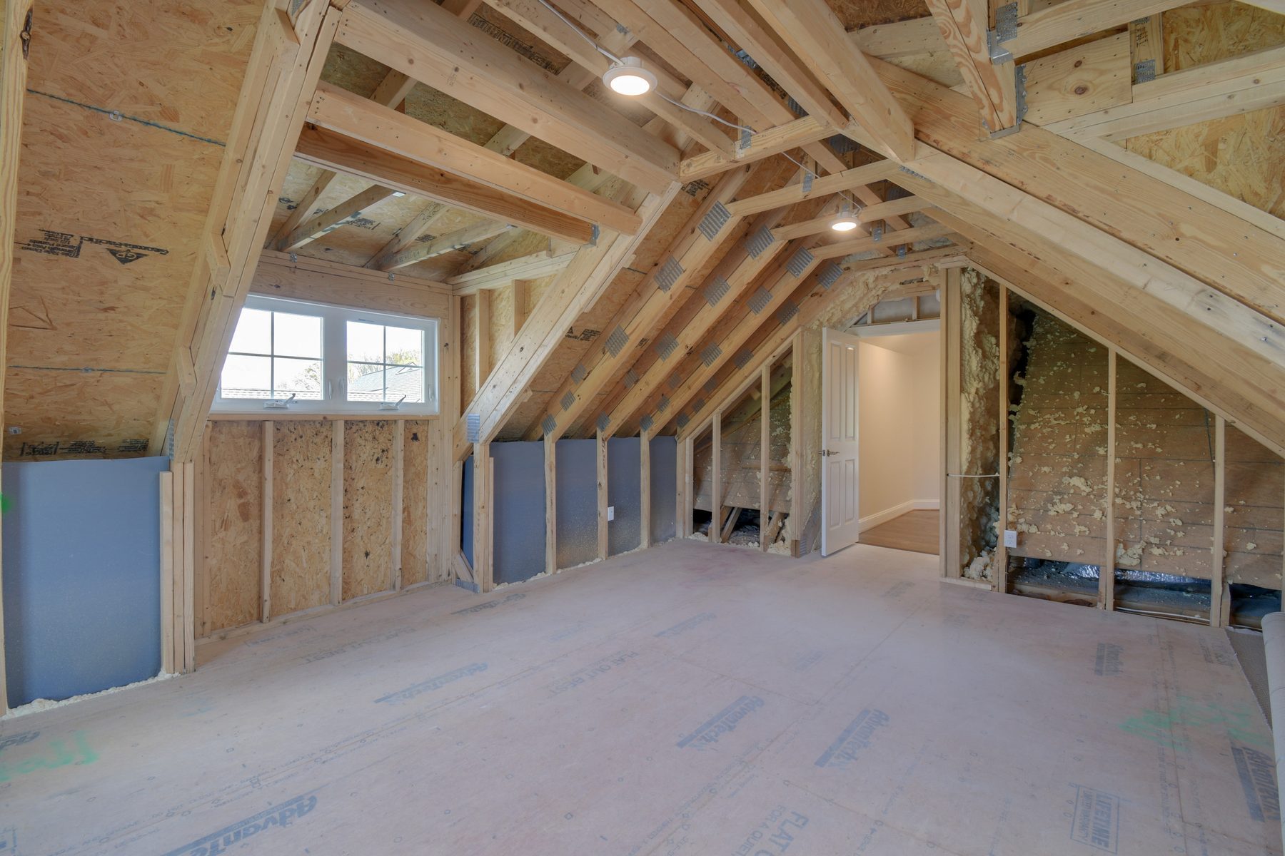Custom home under construction
