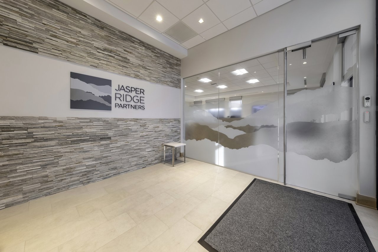 Office lobby with modern finishes