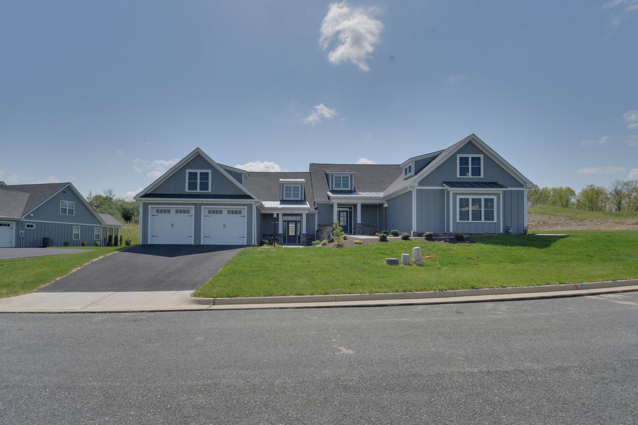 Old Oaks custom home exterior view