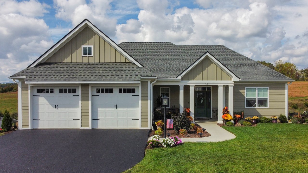 Custom home exterior by Crescent Development Homes