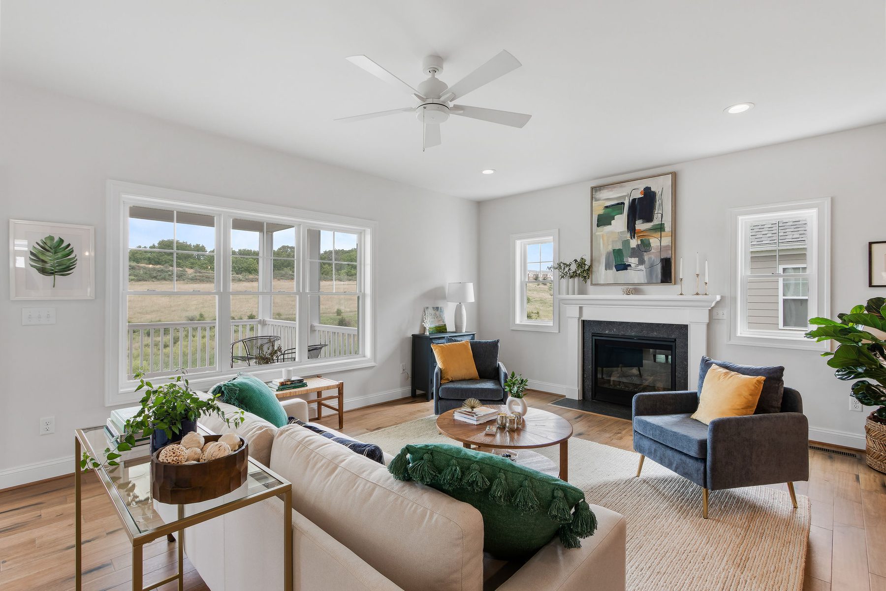 Custom home exterior in the Shenandoah Valley