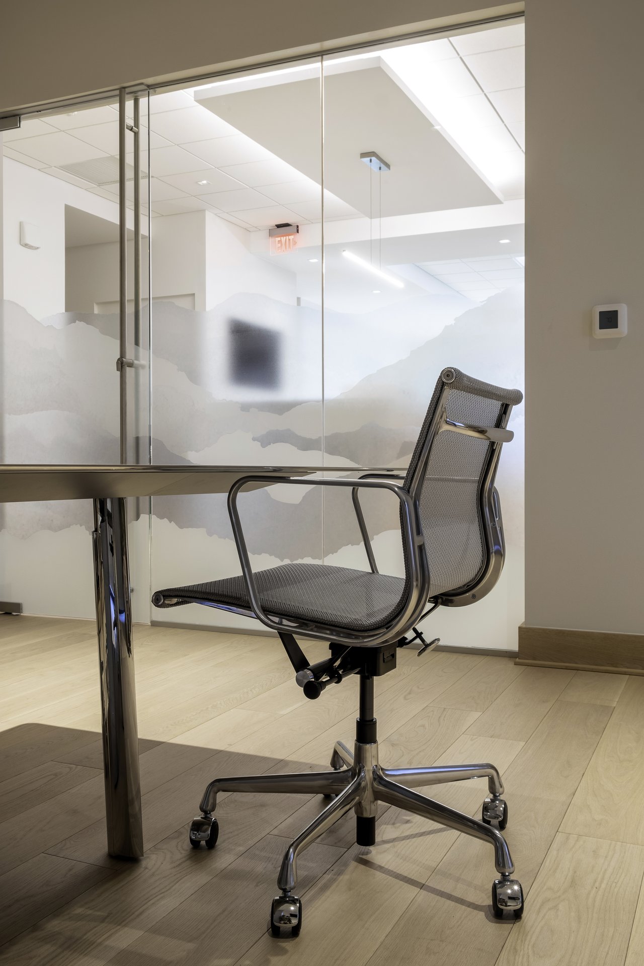 Office double-height atrium