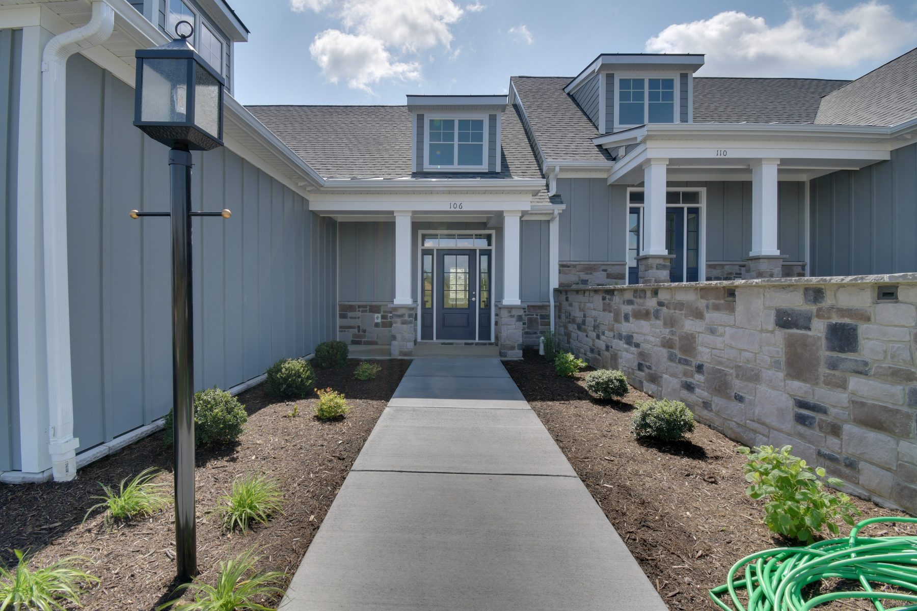 Old Oaks custom home front elevation